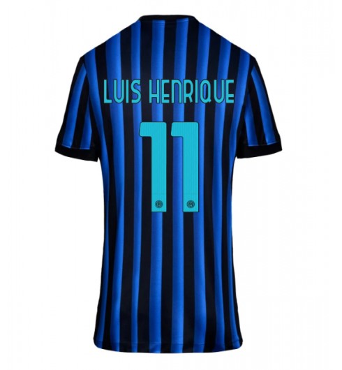 Inter Milan Luis Henrique #11 Domácí Dres pro Dámské 2025-26 Krátký Rukáv Inter Milan Luis Henrique #11 Domácí Dres pro Dámské 2025-26 Krátký Rukáv